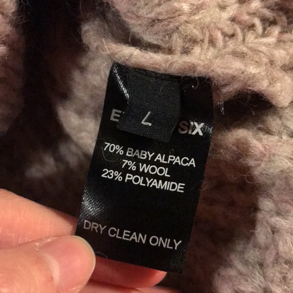 ELEVEN SIX Alpaca Cable-Knit Blouson Sleeve Sweater - Picture 9 of 10